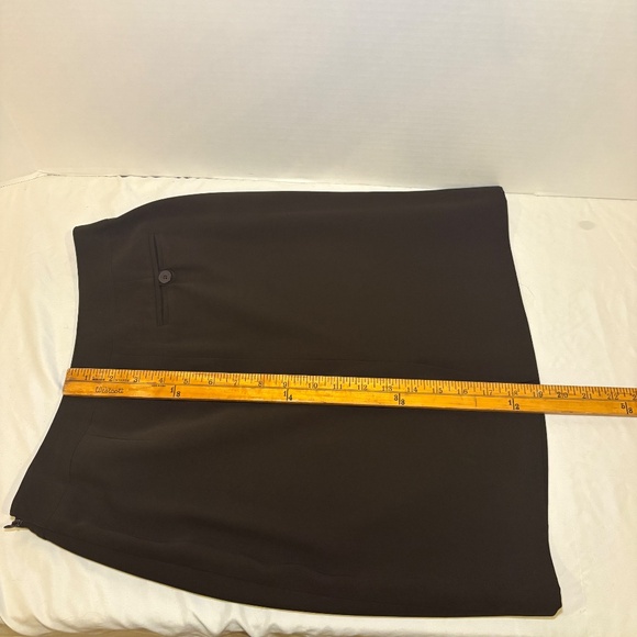 Apostrophe Brown Suit Size 4 Jacket/Skirt Set 4 Button Notched Lapel Blazer - Picture 11 of 12